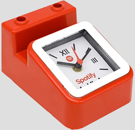 Table Clock With Mobile Stand And Pen Stand